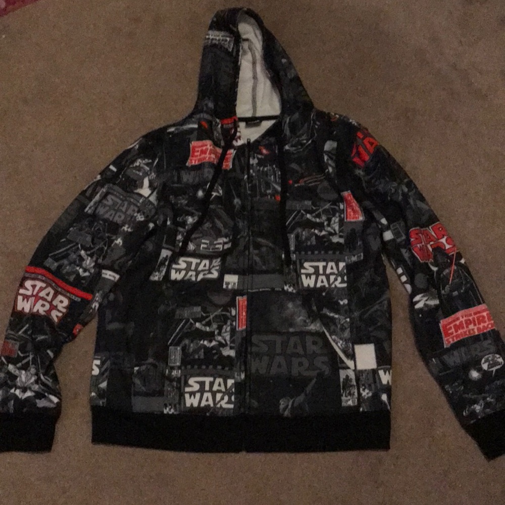 Star Wars zip up hoodie